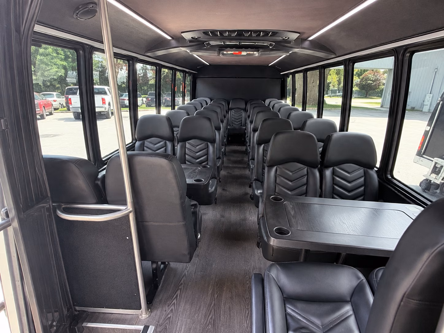 dallas 18 passenger minibus inside