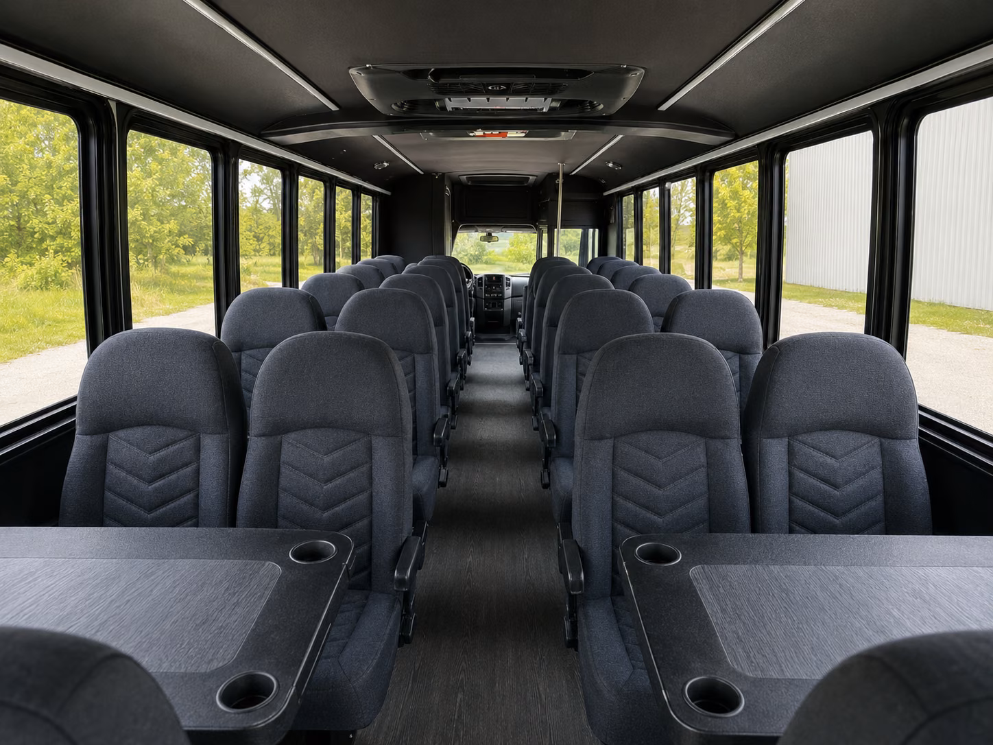 dallas 18 passenger minibus interior