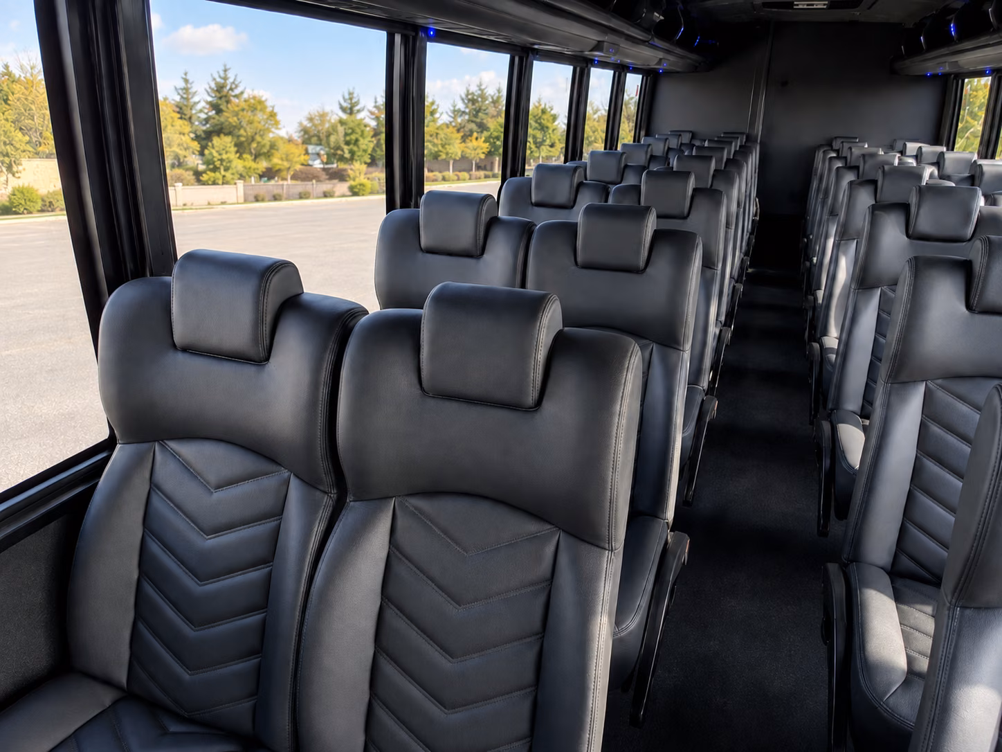 dallas 20 passenger minibus interior