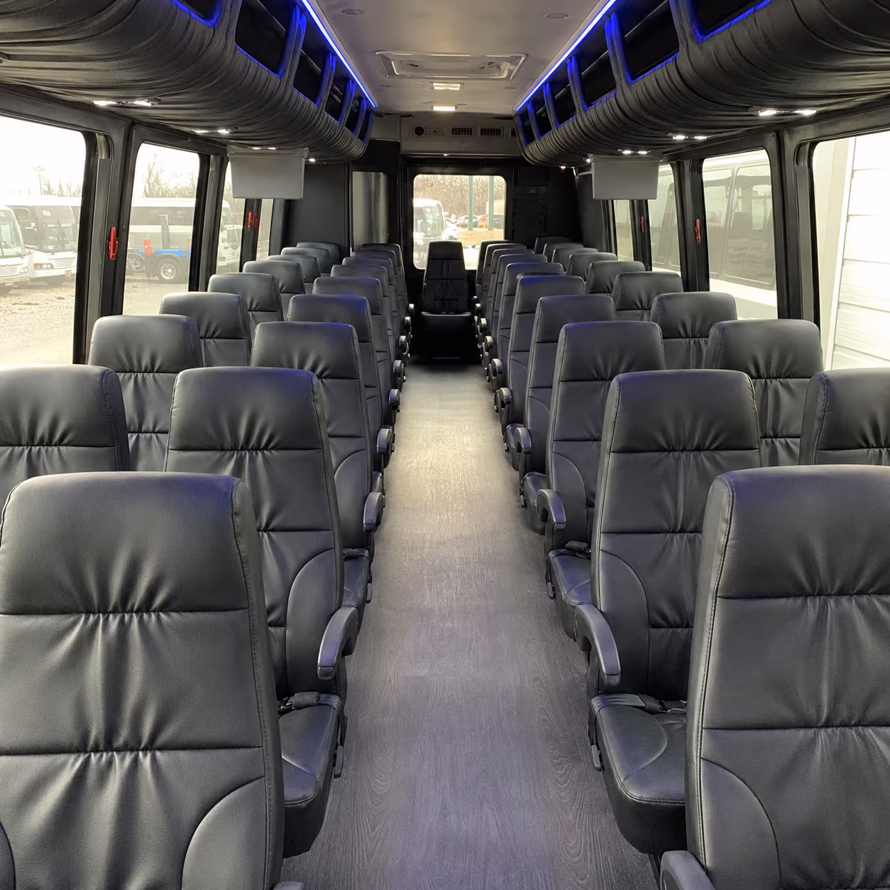 dallas 25 passenger minibus inside