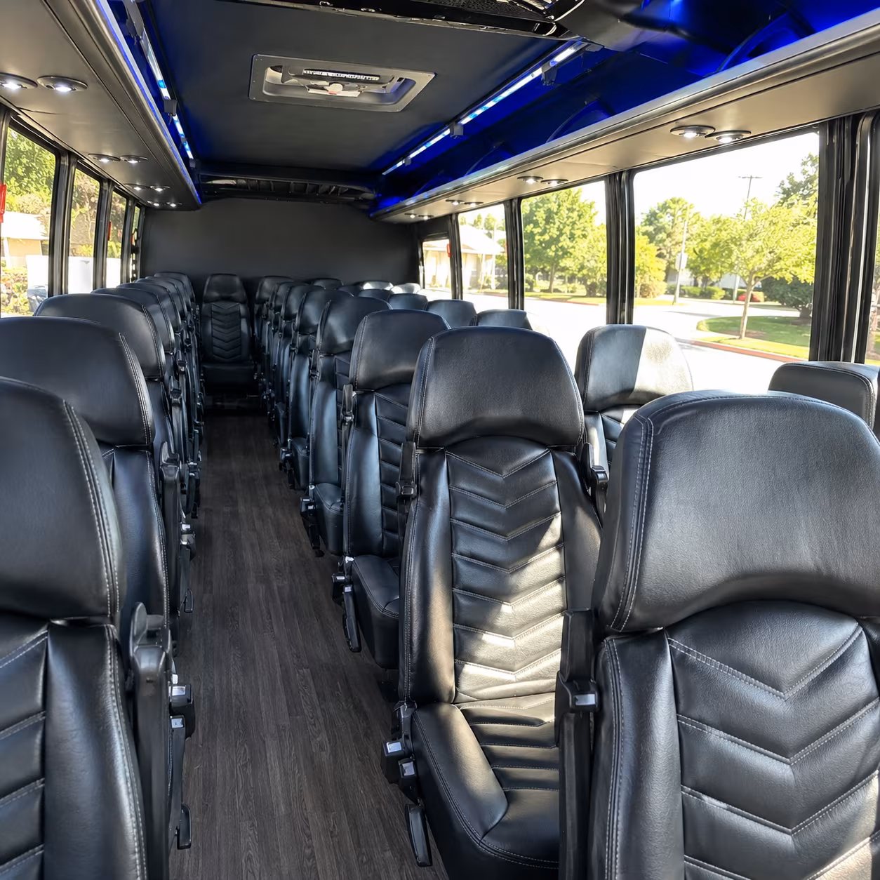 dallas 30 passenger minibus interior