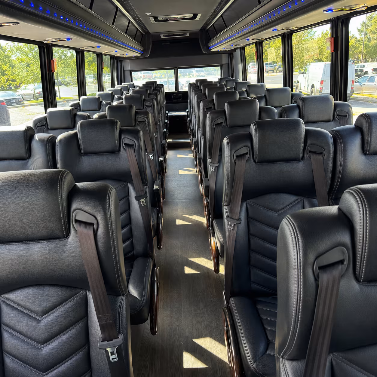 dallas 35 passenger minibus inside