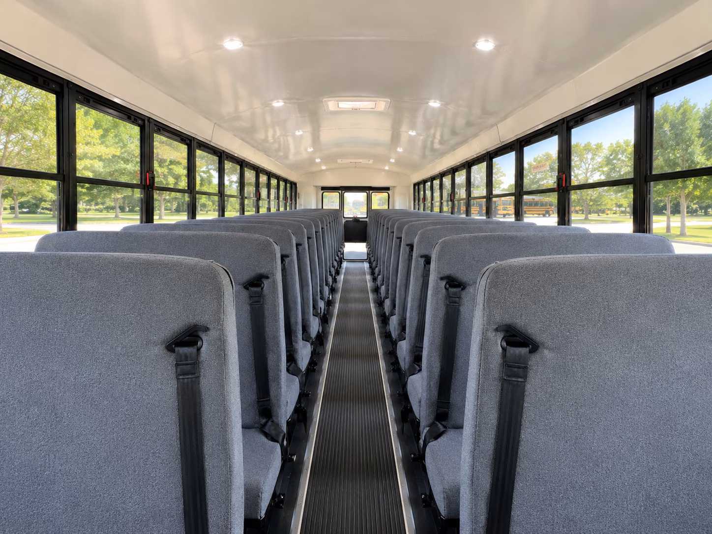 dallas school bus interior