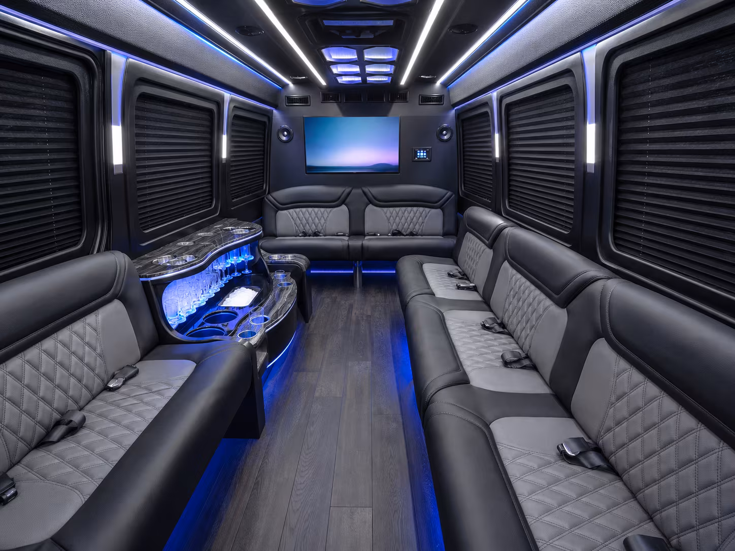dallas sprinter limousine interior