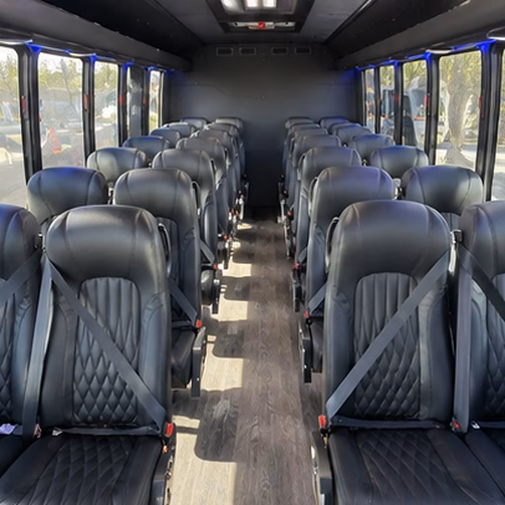 dallas wine tour brewery transportation onboard seating
